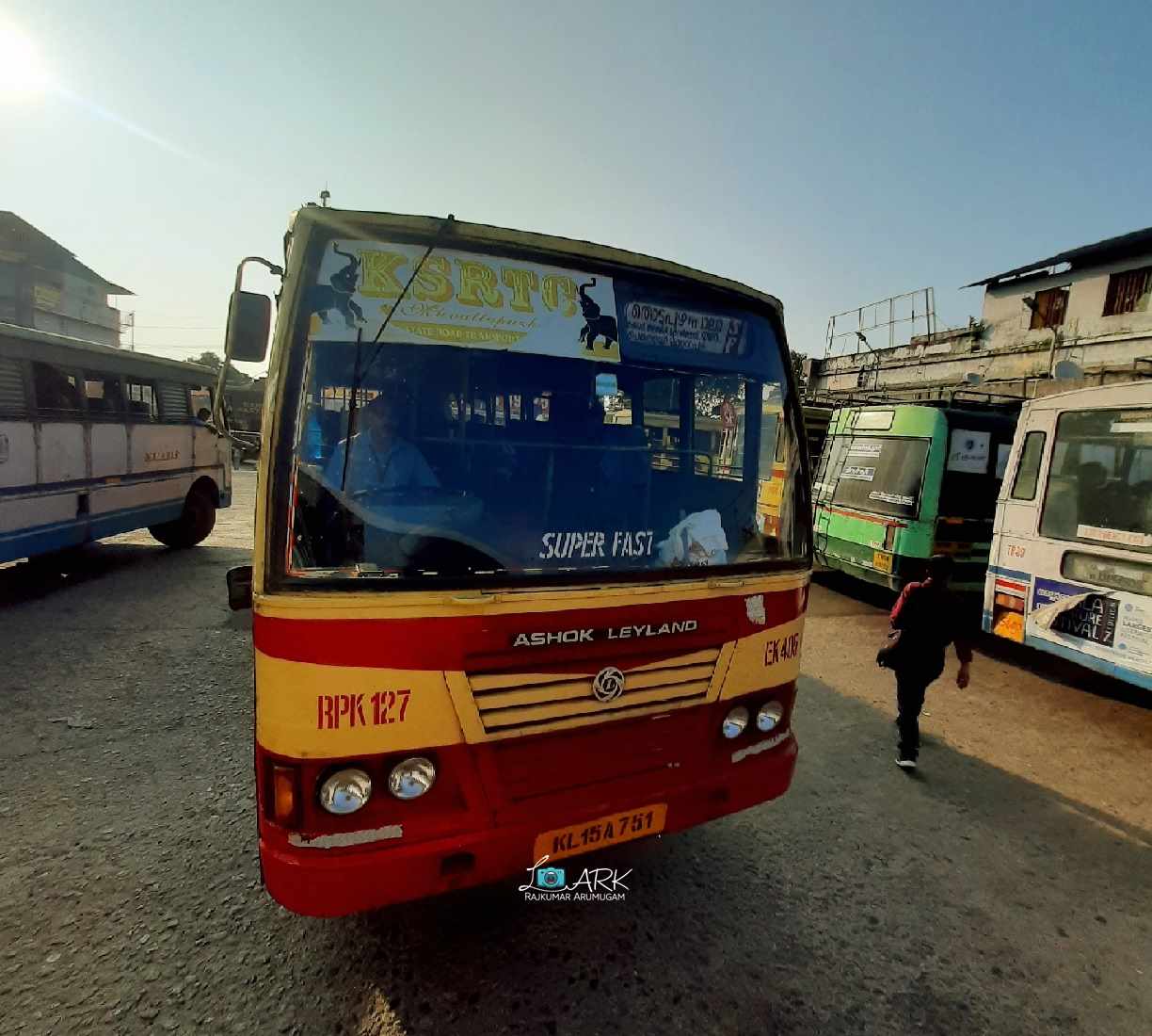 KSRTC RPK 127 Muvattupuzha to Konnakkad Bus Timings