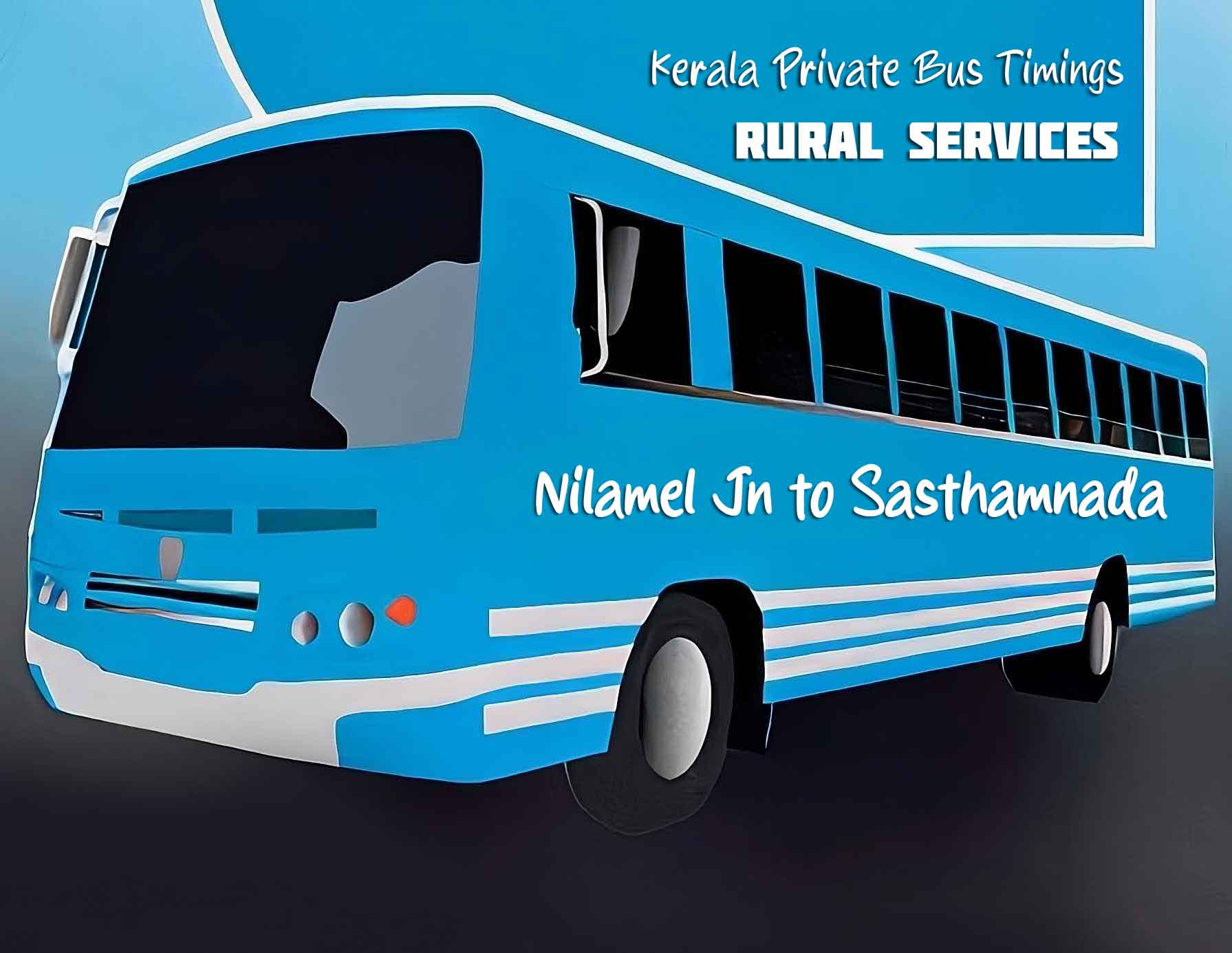 Nilamel Jn to Sasthamnada Bus Timings