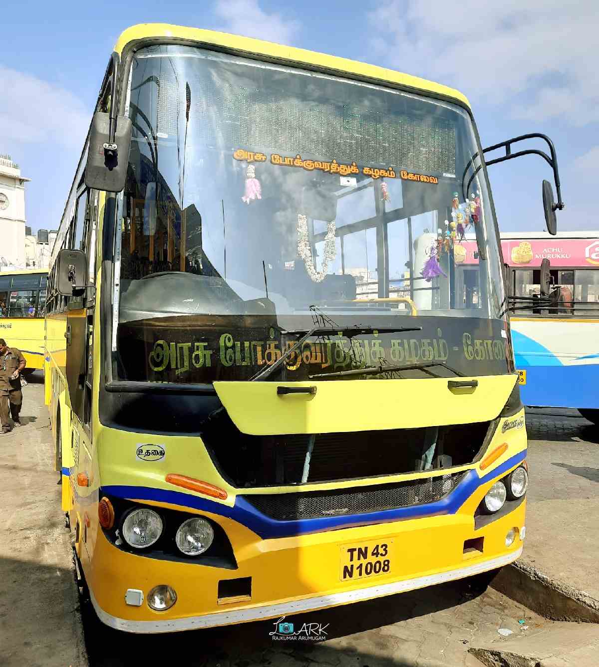 TNSTC TN 43 N 1008 Ooty to Trichy Bus Timings