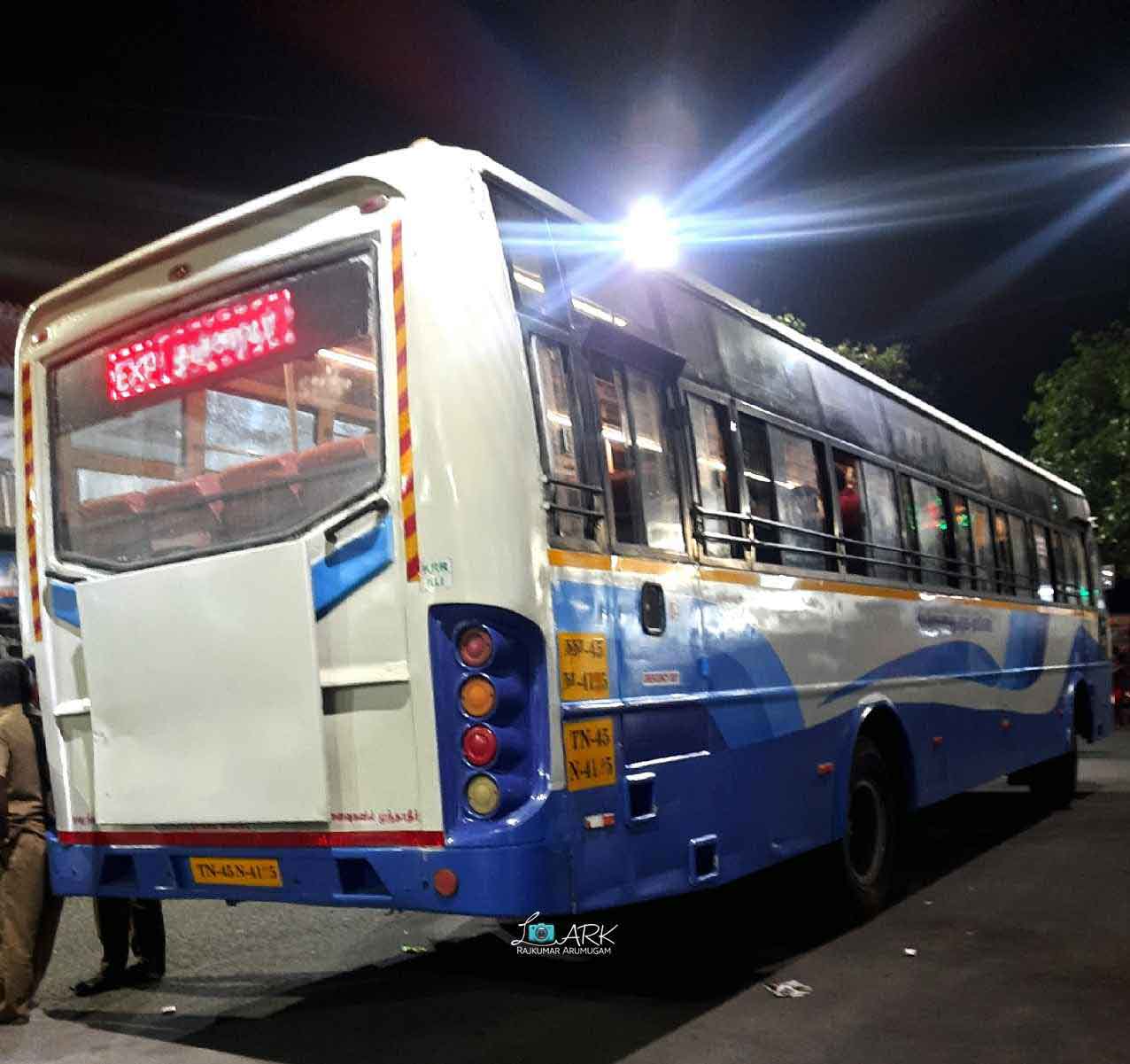 TNSTC TN 45 N 4155 Mettupalayam (Musiri) to Palani Bus Timings