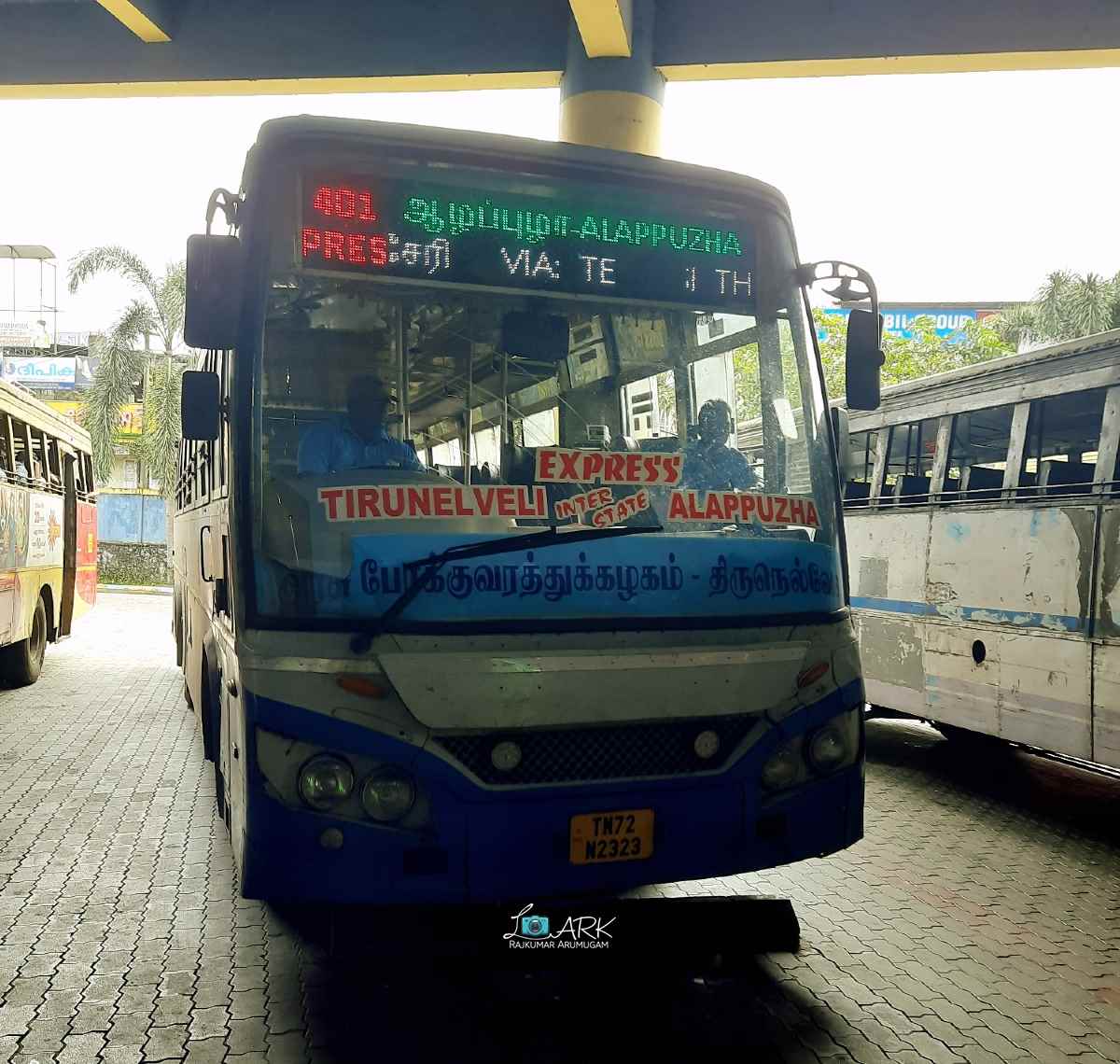 TNSTC TN 72 N 2323 Tirunelveli to Alappuzha Bus Timings