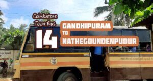 Coimbatore Town Bus Route 14 Gandhipuram to Nathegoundenpudur Bus Timings