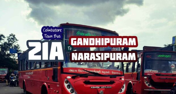 TNSTC Town Bus Timings Ticket To Get Lost Your Source For Bus   Coimbatore Town Bus Route 21A Gandhipuram To Narasipuram Bus Timings 620x330 