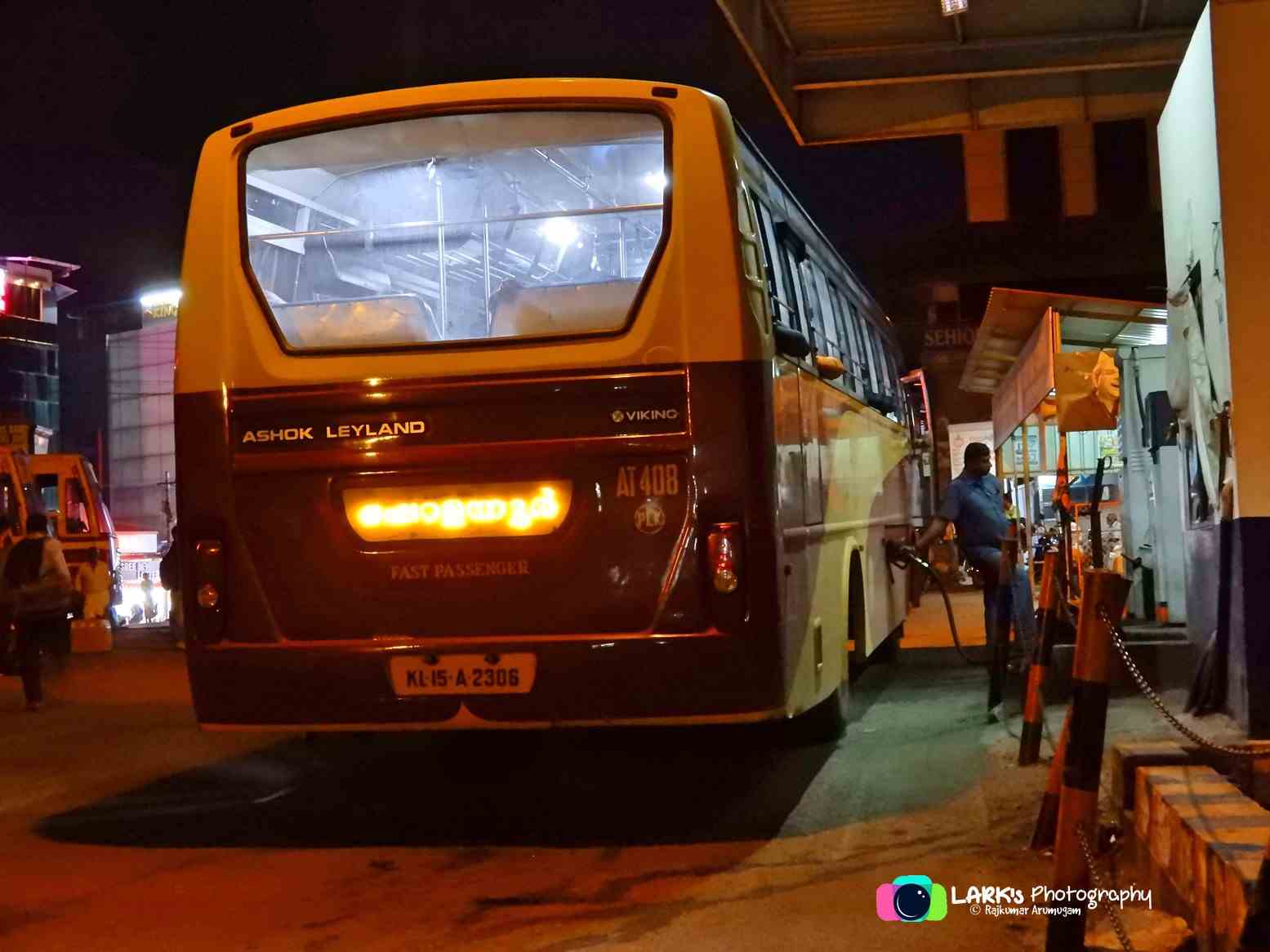 KSRTC AT 408 Ponnani to Gudalur Bus Timings