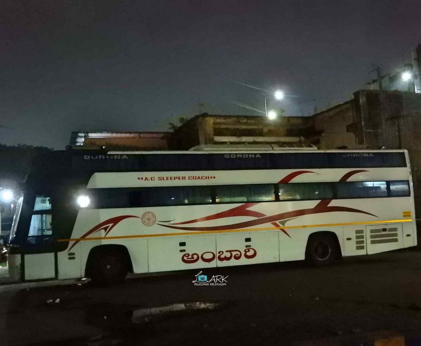 KSRTC KA-19-F-3356 Bangalore to Kannur AC Sleeper Bus Timings