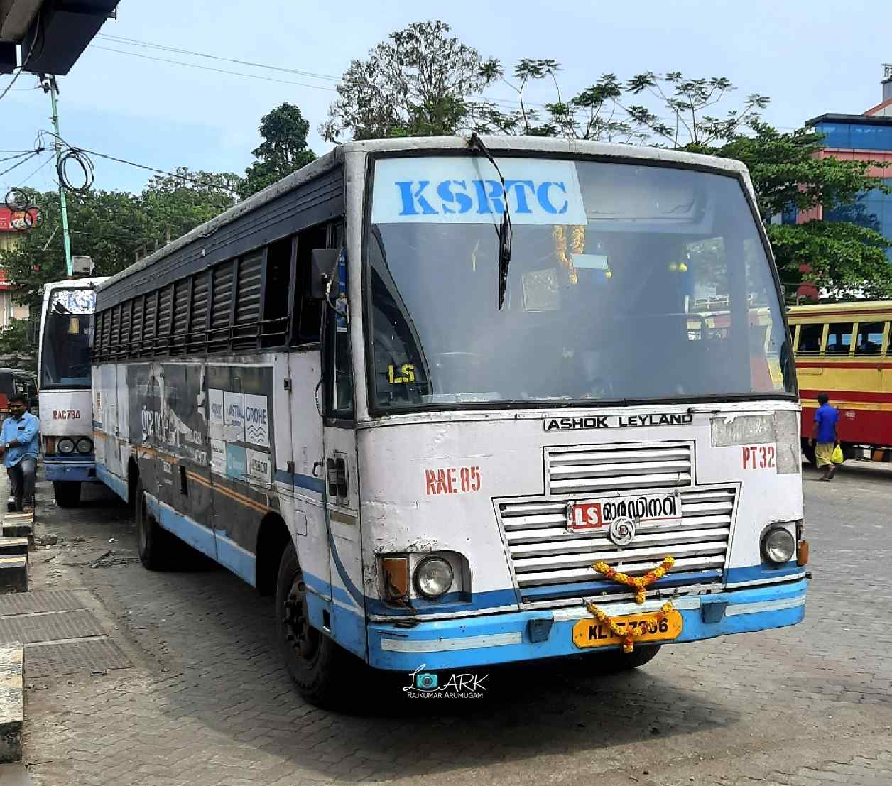 KSRTC RAE 85 Pathanamthitta to Kollam Bus Timings