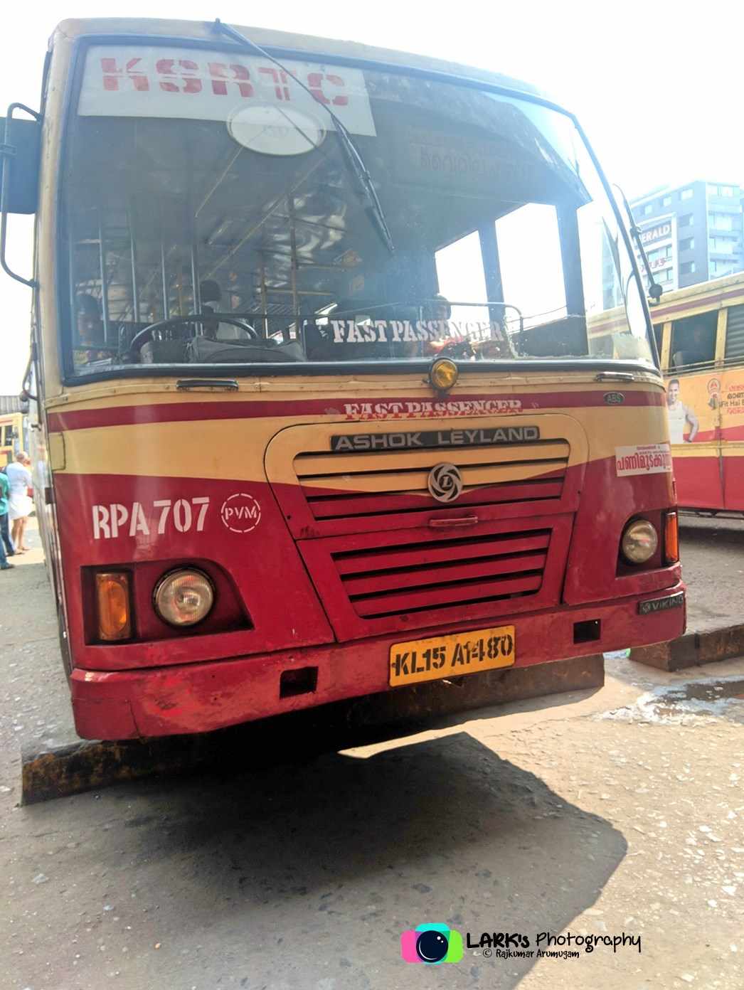 KSRTC RPA 707 Ernakulam to Udumalpet Bus Timings