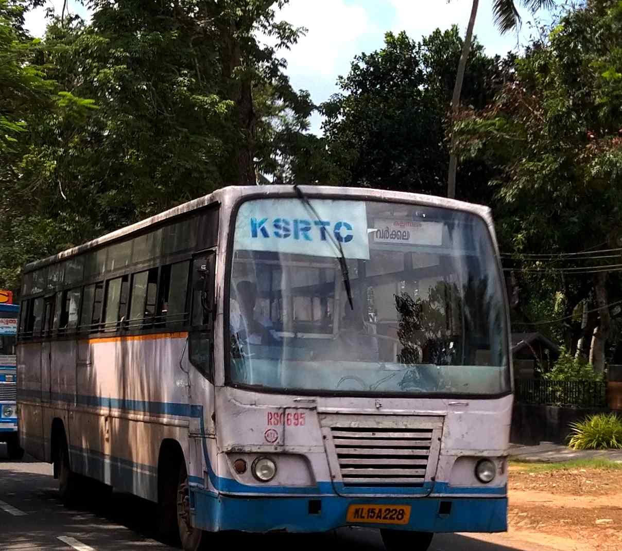 KSRTC RSC 695 Kulathupuzha to Attingal Bus Timings