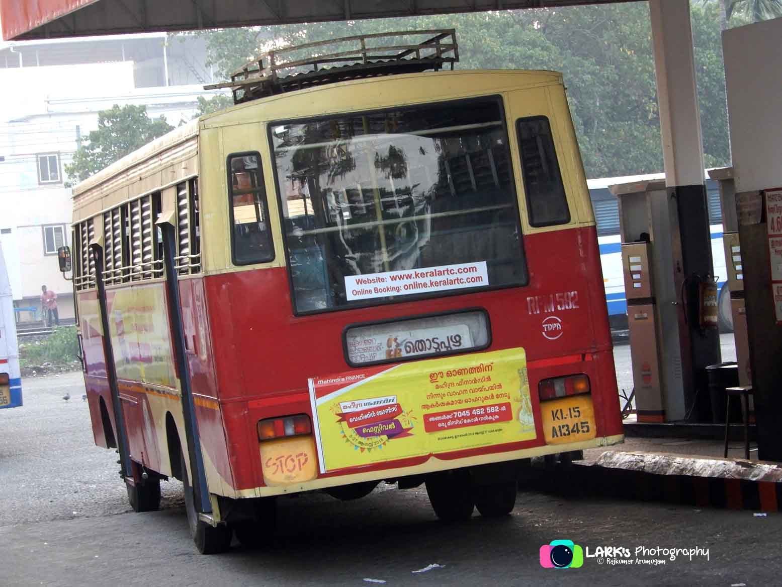 KSRTC Thodupuzha to Kayamkulam Bus Timings