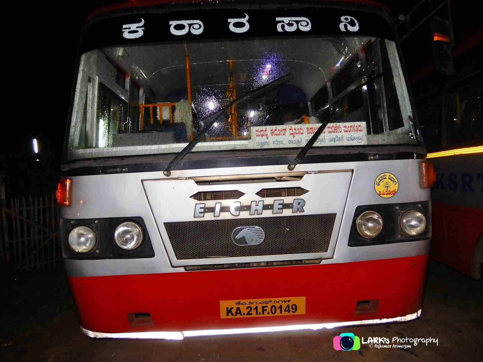 Mangalore KSRTC Bus Stand Timetable