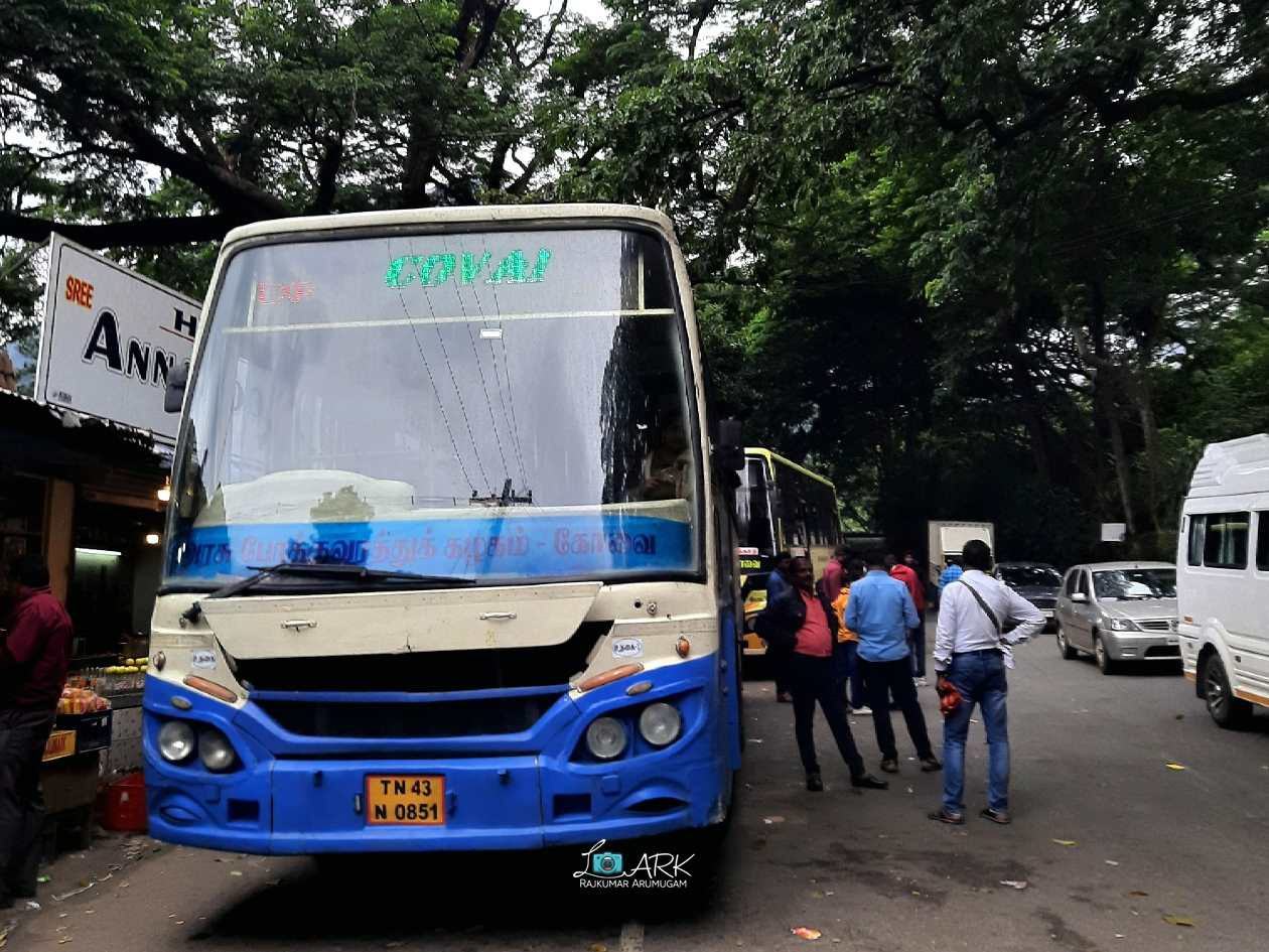 Ooty to Thanjavur TNSTC Bus Timings TN 43 N 0851