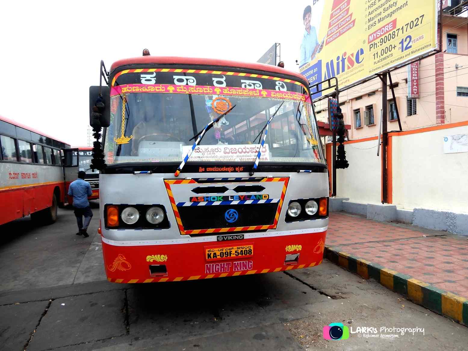 Bus Timings from Vijayapura Central Bus Stand