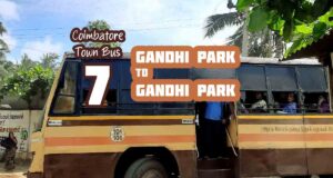 Coimbatore Town Bus Route 7 Gandhi Park to Gandhi Park Bus Timings