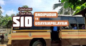 Coimbatore Town Bus Route S10 Ondipudur to Udayampalayam Bus Timings