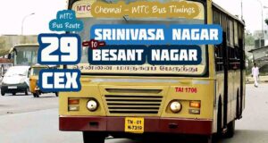 Chennai-MTC-Bus-Route-29CEX-Srinivasa-Nagar-to-Besant-Nagar-Bus-Timings-300x160