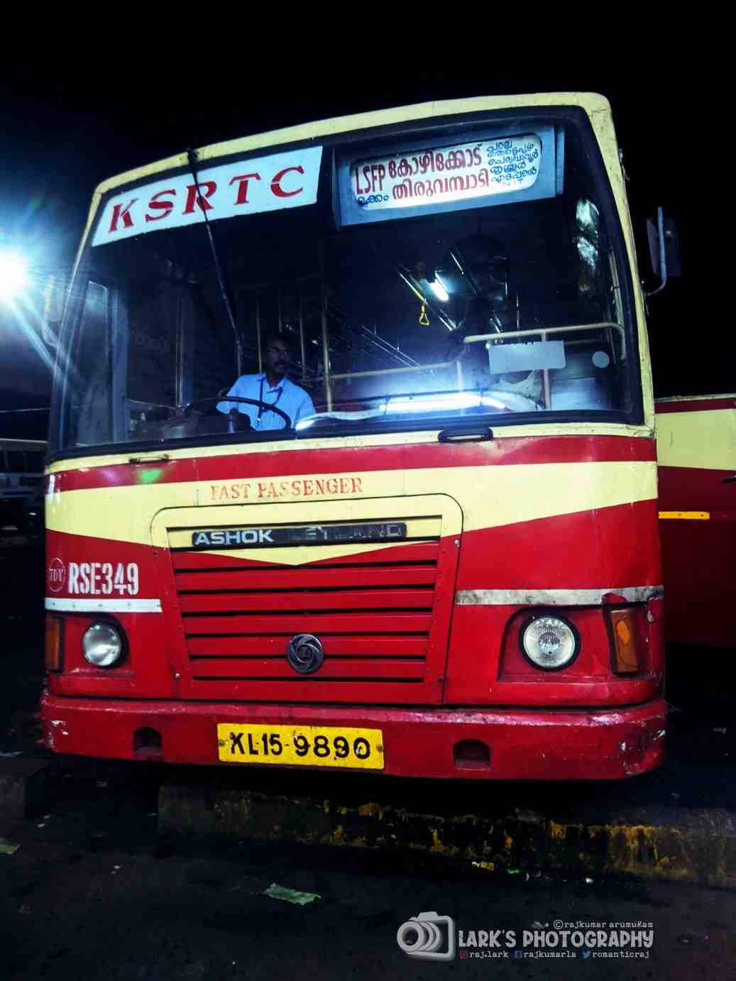 Erattupetta KSRTC Bus Stand Timings