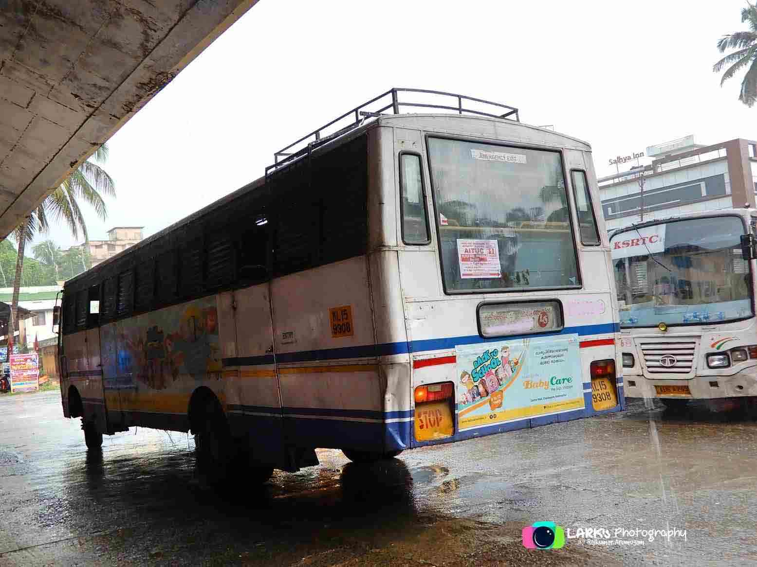 Kottarakkara to East Fort Bus Timings KSRTC RSC 47