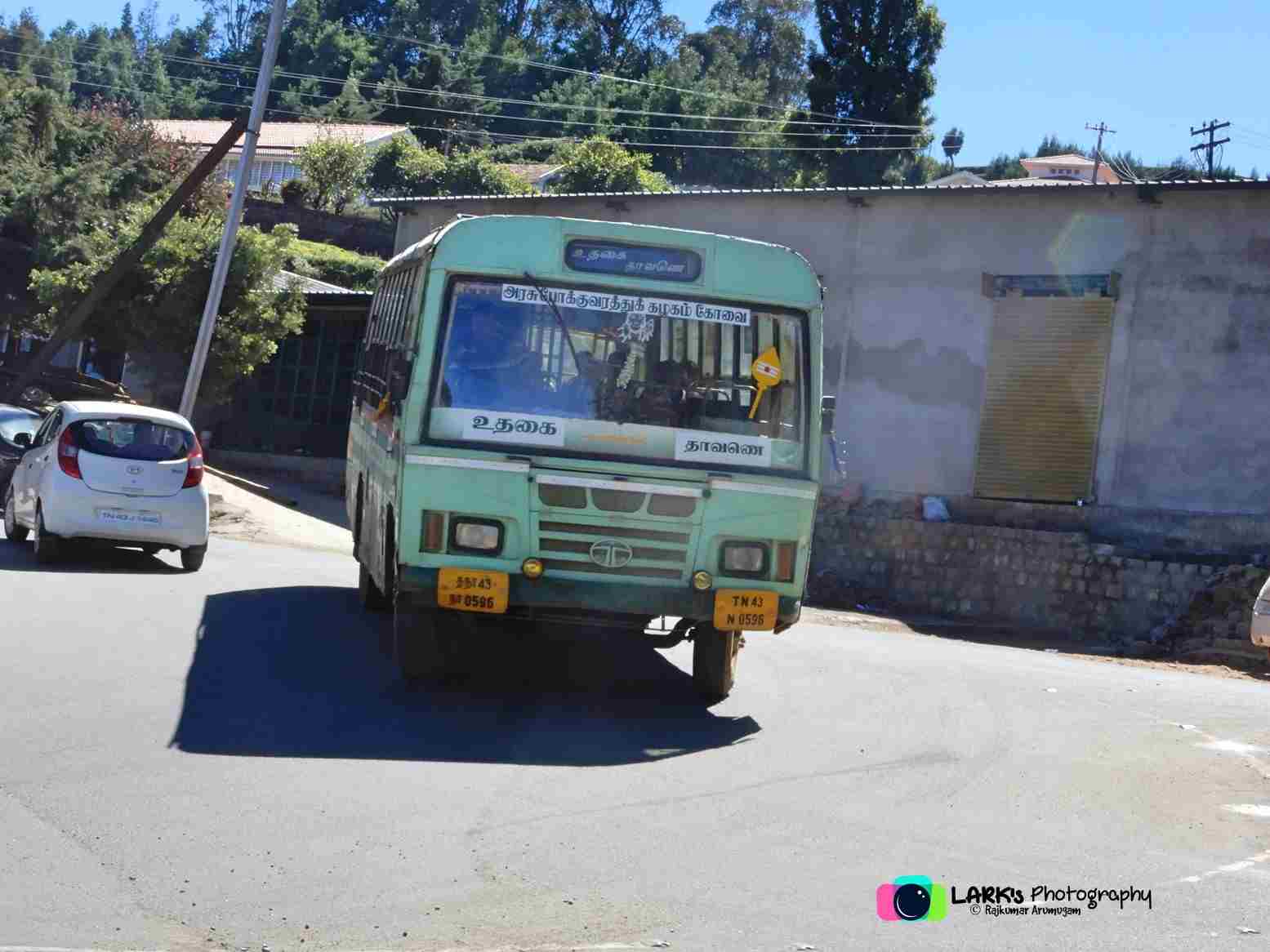 Ooty Bus Stand Local Bus Timings