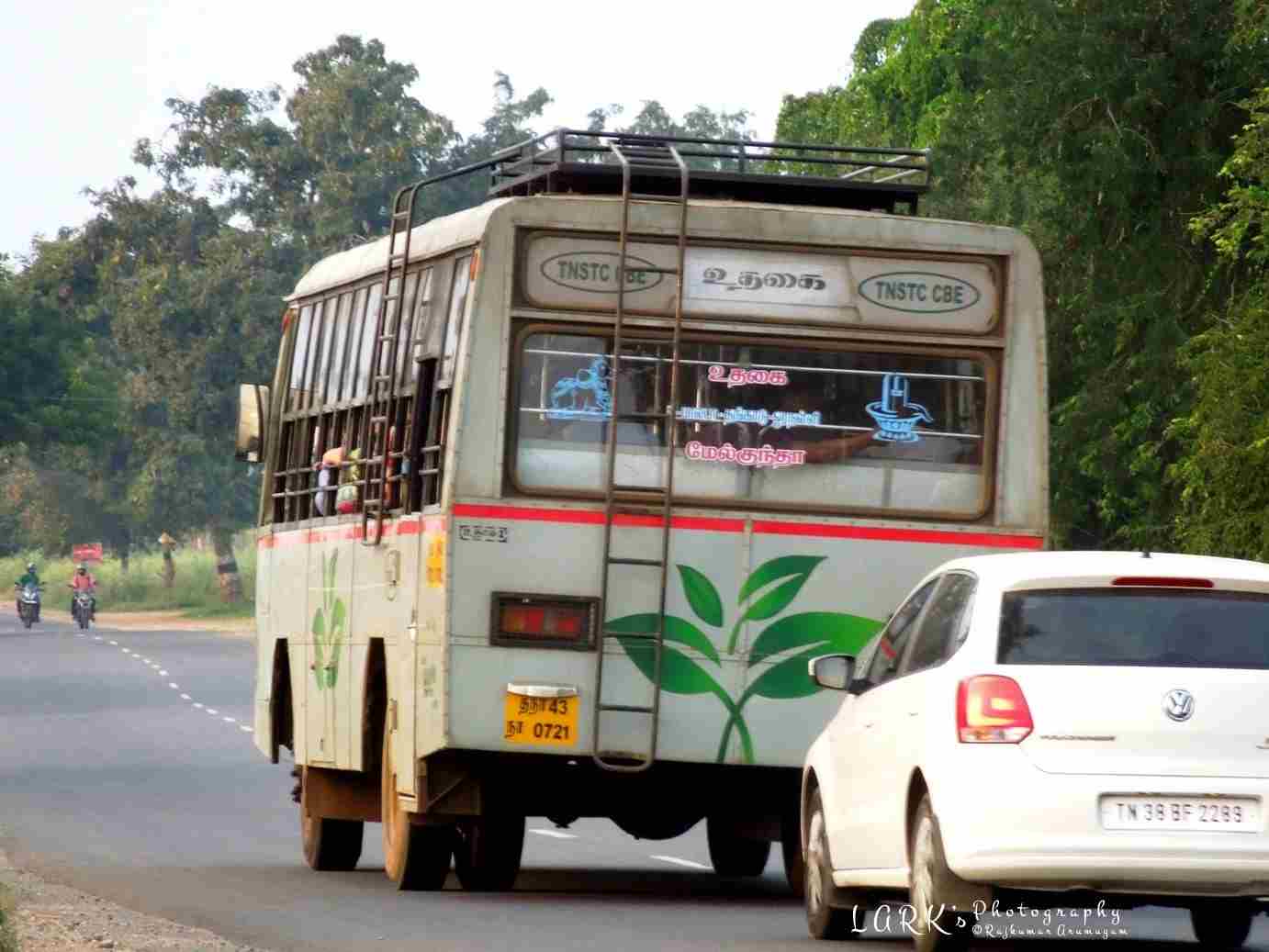 Ooty to Kanneri Mandhanai Bus Timings TNSTC TN 43 N 0721