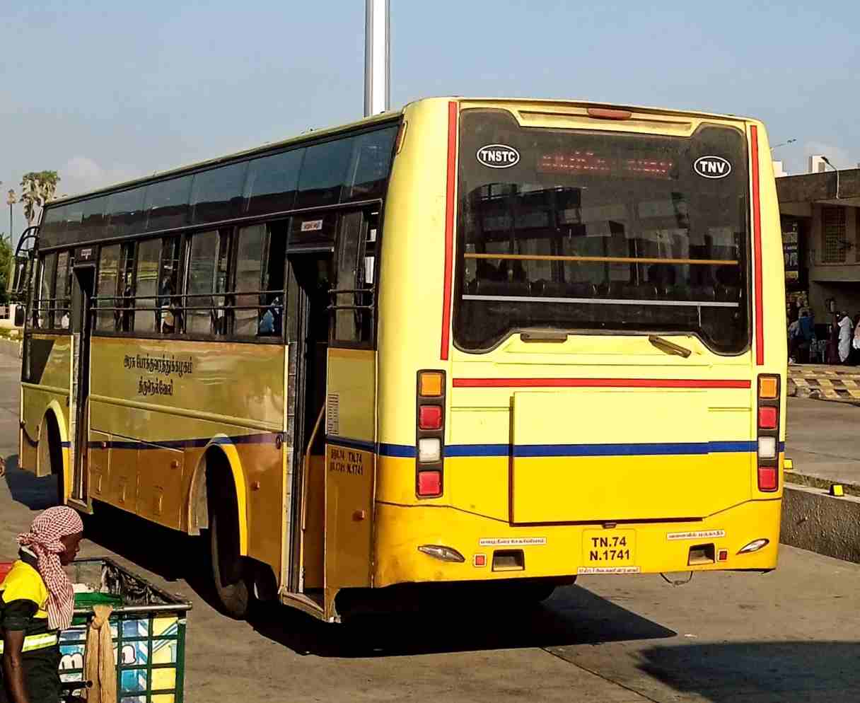 TNSTC TN 74 N 1741 Kanyakumari to Rameswaram Bus Timings