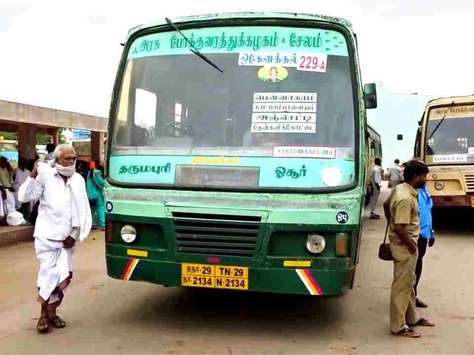 TNSTC Bus Timings from Anchetty