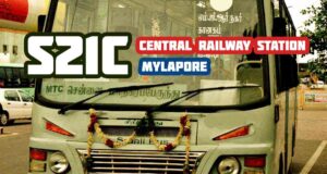 Central Railway Station to Mylapore MTC Bus Route S21C