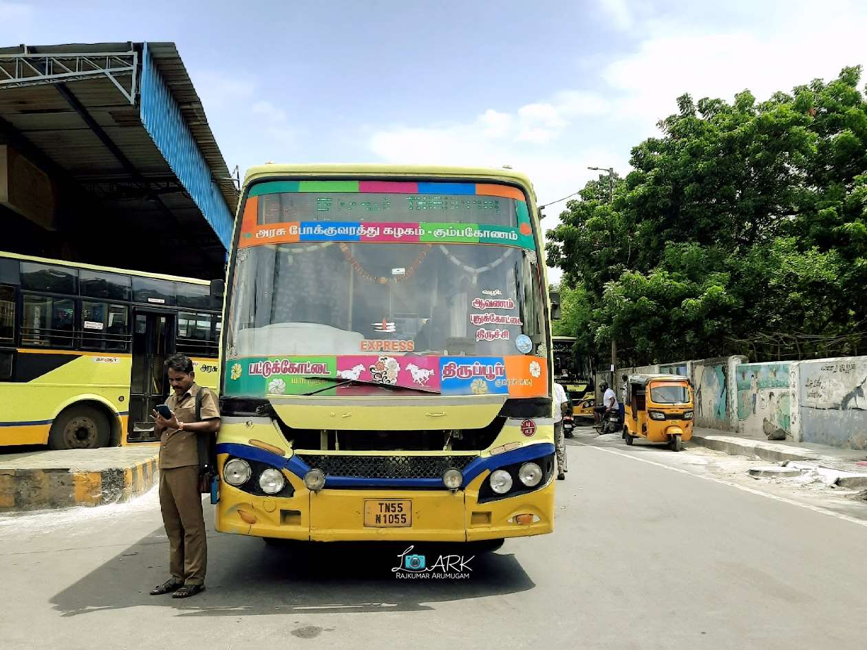 Tiruppur to Pattukkottai Bus Timings TNSTC TN 55 N 1055 