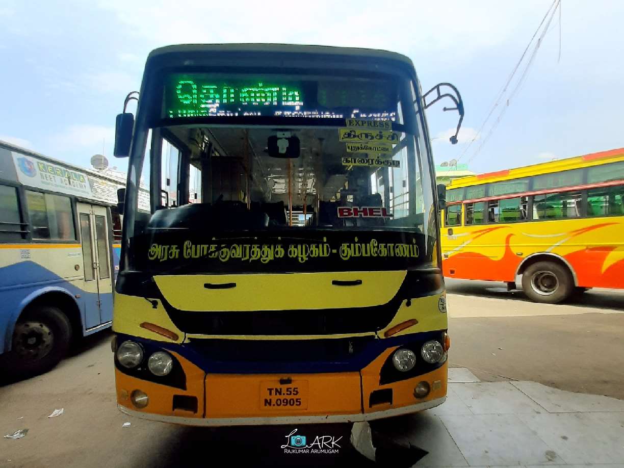 Trichy to Thondi Bus Timings TNSTC TN 55 0905 