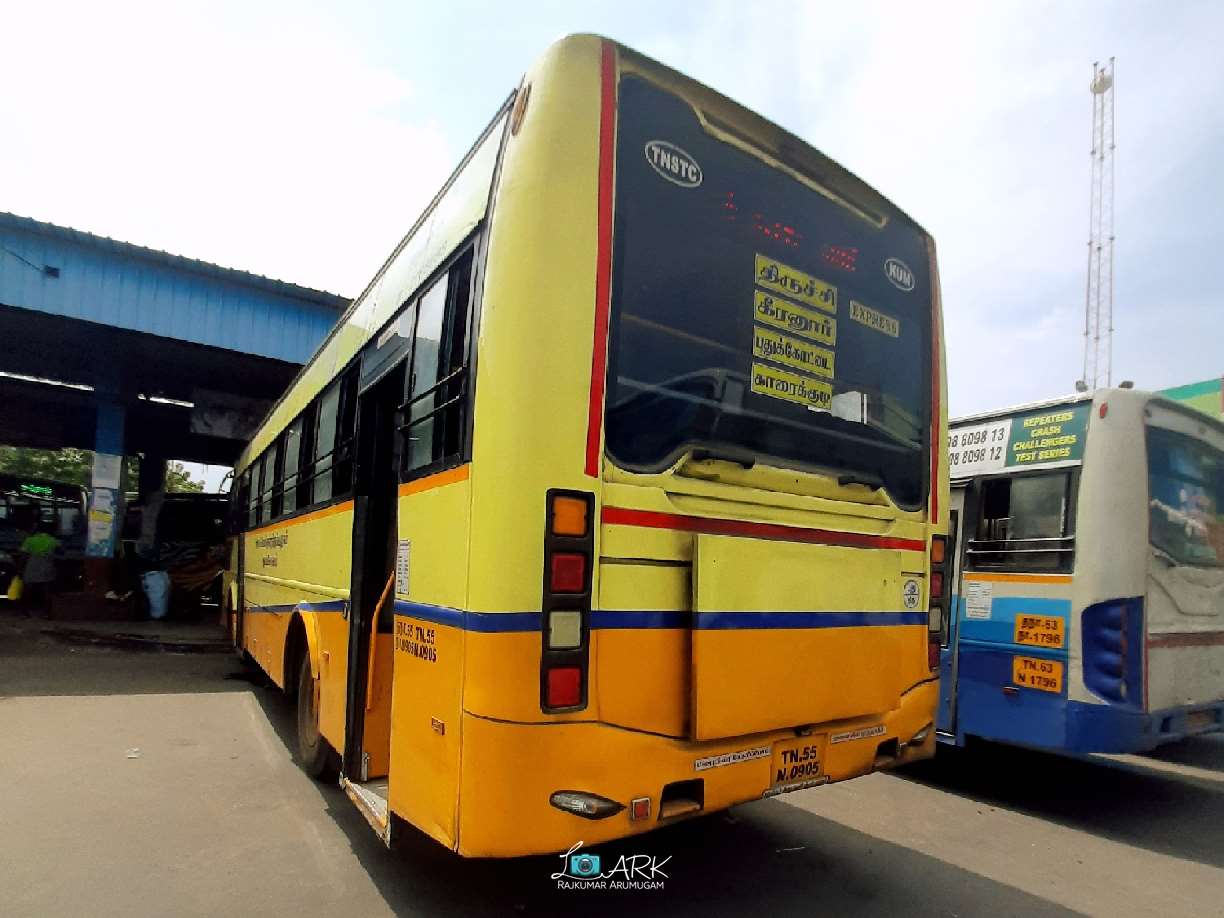 Trichy to Thondi Bus Timings TNSTC TN 55 0905 