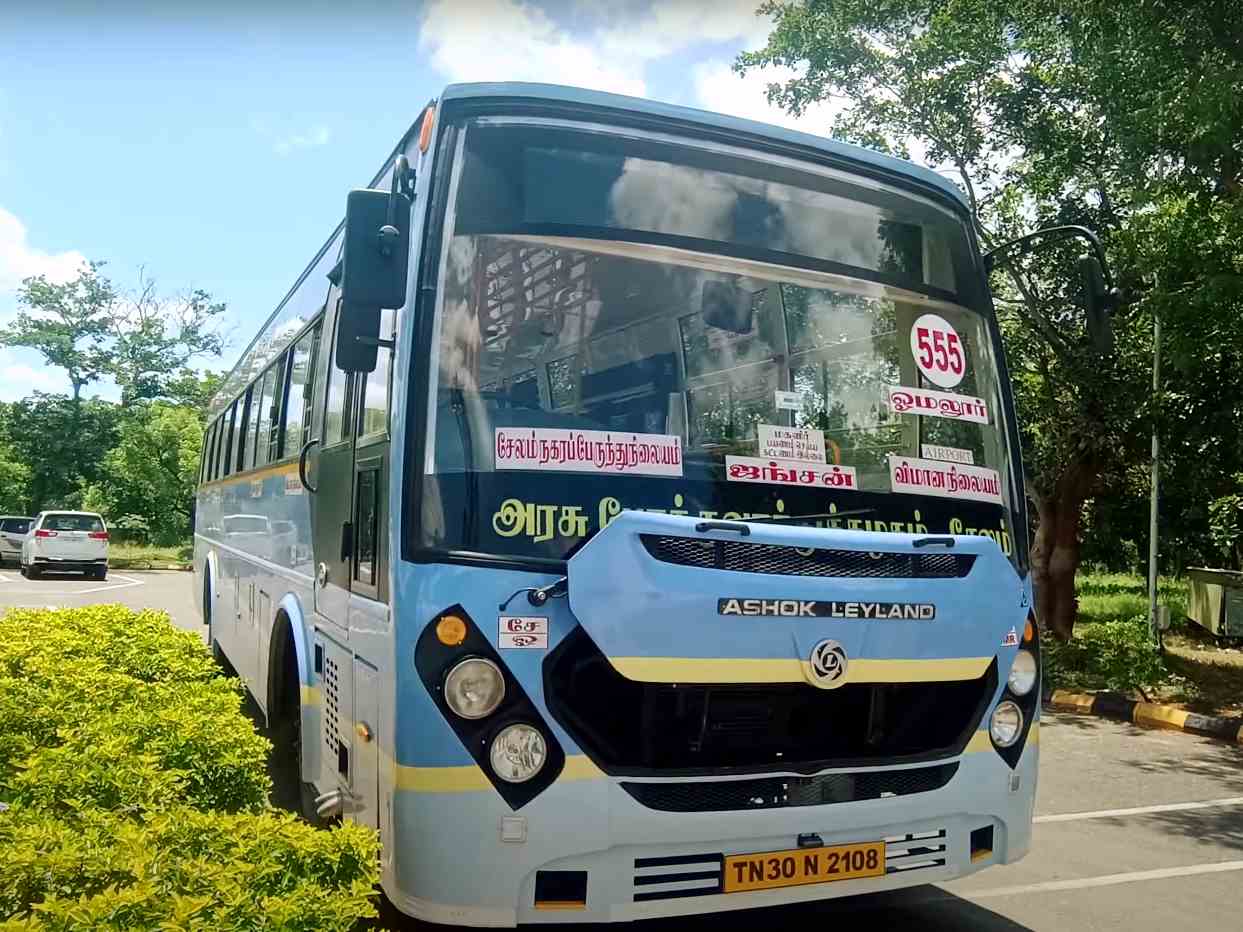 Salem Airport Bus Timings TNSTC Salem Town Bus 555