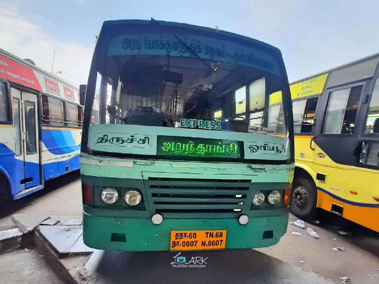 Trichy to Aranthangi Bus Timings TNSTC TN 68 N 0607