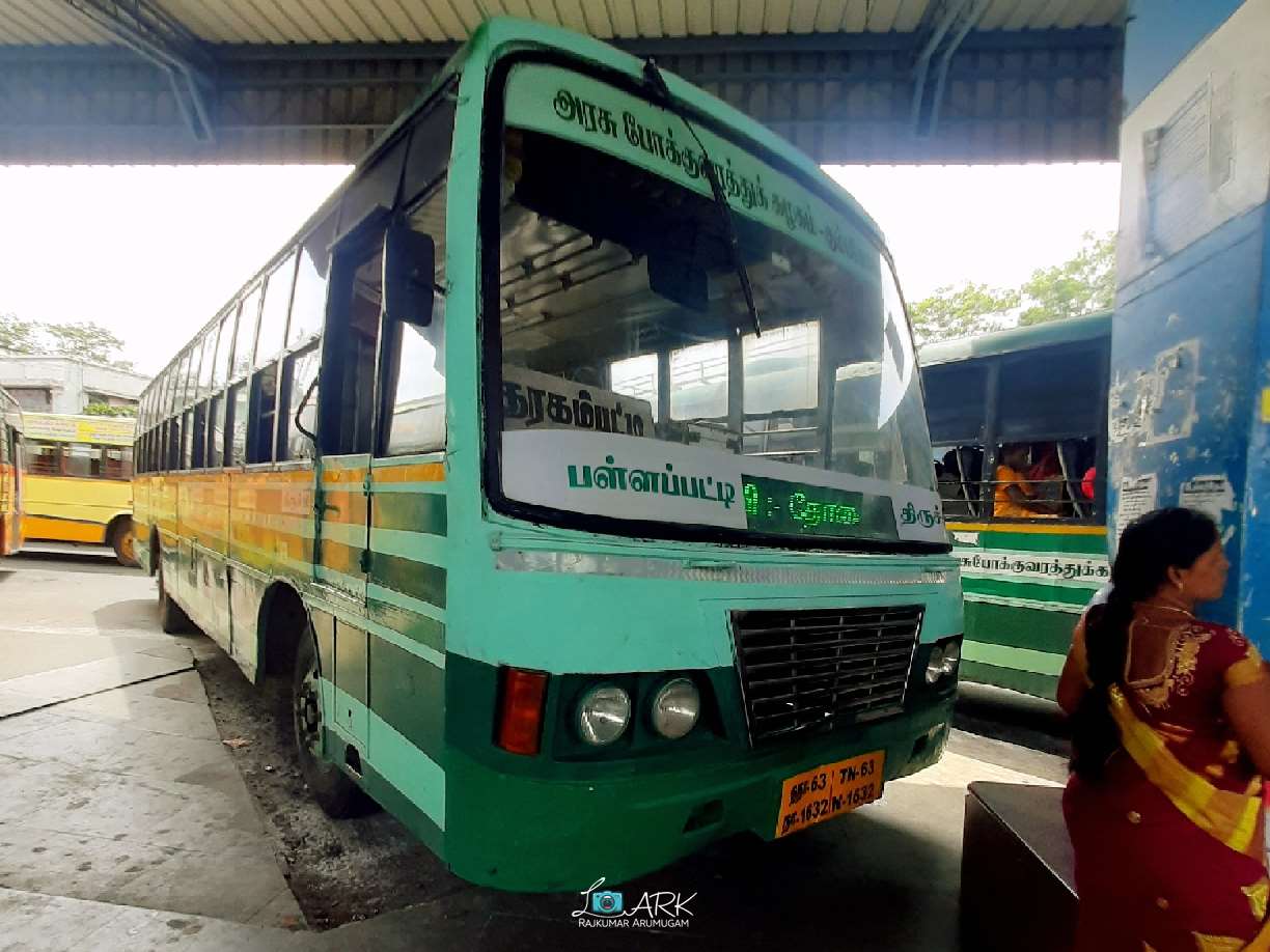 Trichy to Pallapatti Bus Timings TNSTC TN 63 N 1632