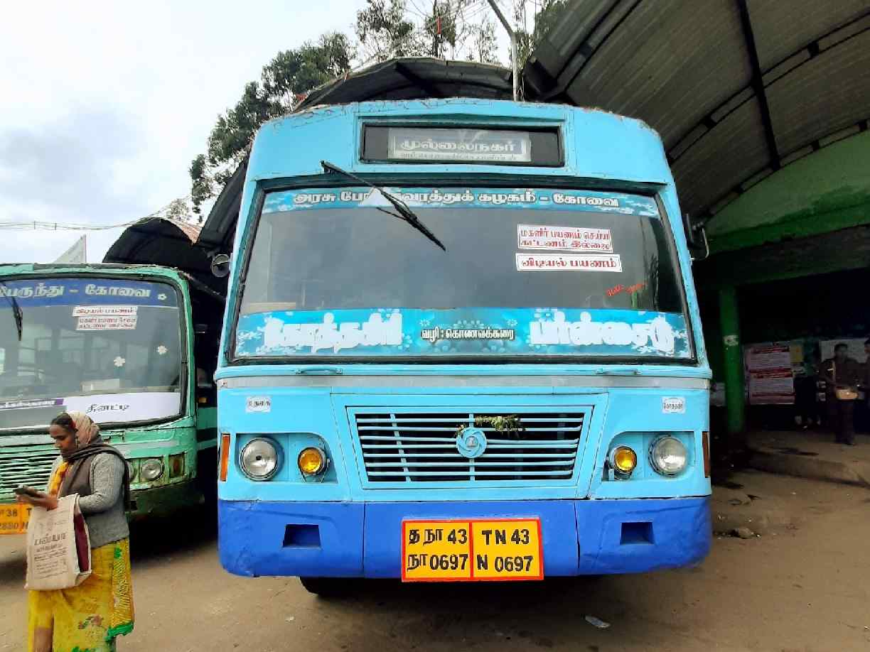 Kotagiri to Mullai Nagar Bus Timings TNSTC TN 43 N 0697