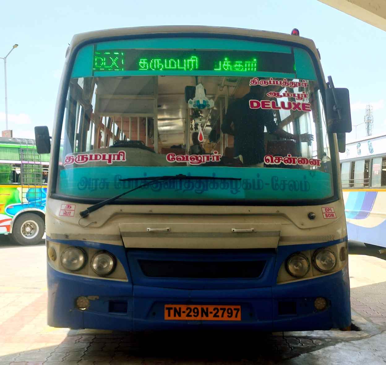 Dharmapuri to Chennai Bus Timings TNSTC TN 29 N 2797